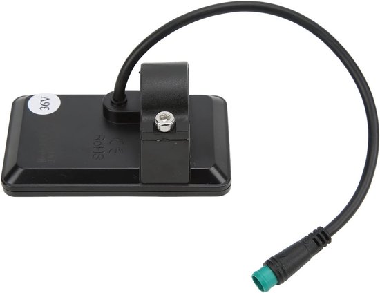 Display voor elektrische fiets, 24V/36V/48V, LCD-scherm GD01, waterdichte stekker, geschikt voor stuur met een diameter van 22 mm. — afbeelding 5