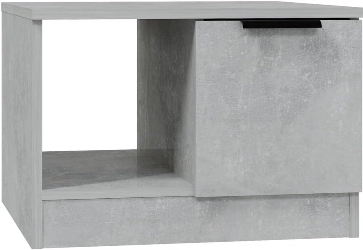 Salontafel Betonlook Hout 50x50x36 cm Bijzettafel Woonkamer