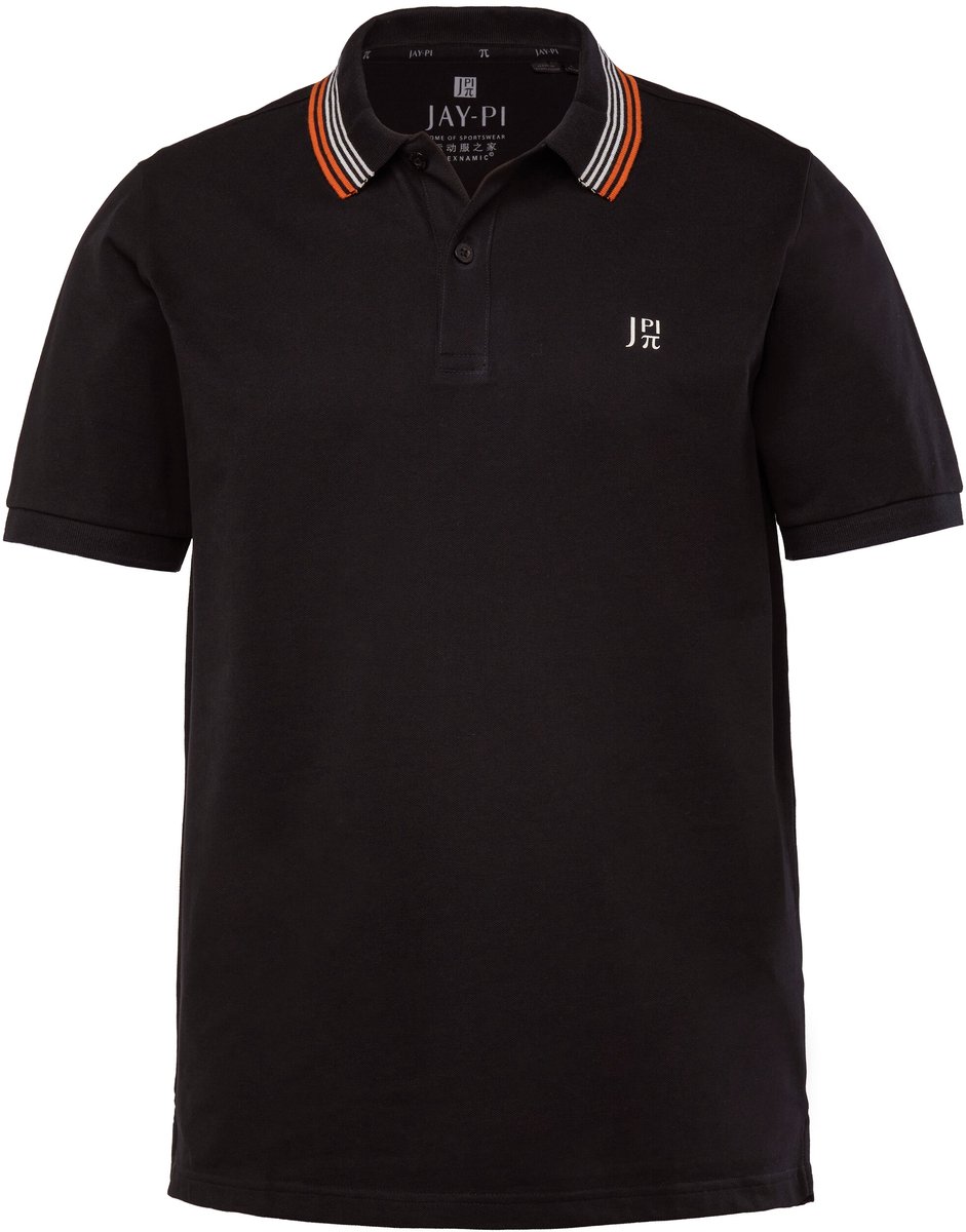 JAY-PI - Heren - Poloshirt FLEXNAMIC® outdoor halflange mouwen - Zwart - Maat L