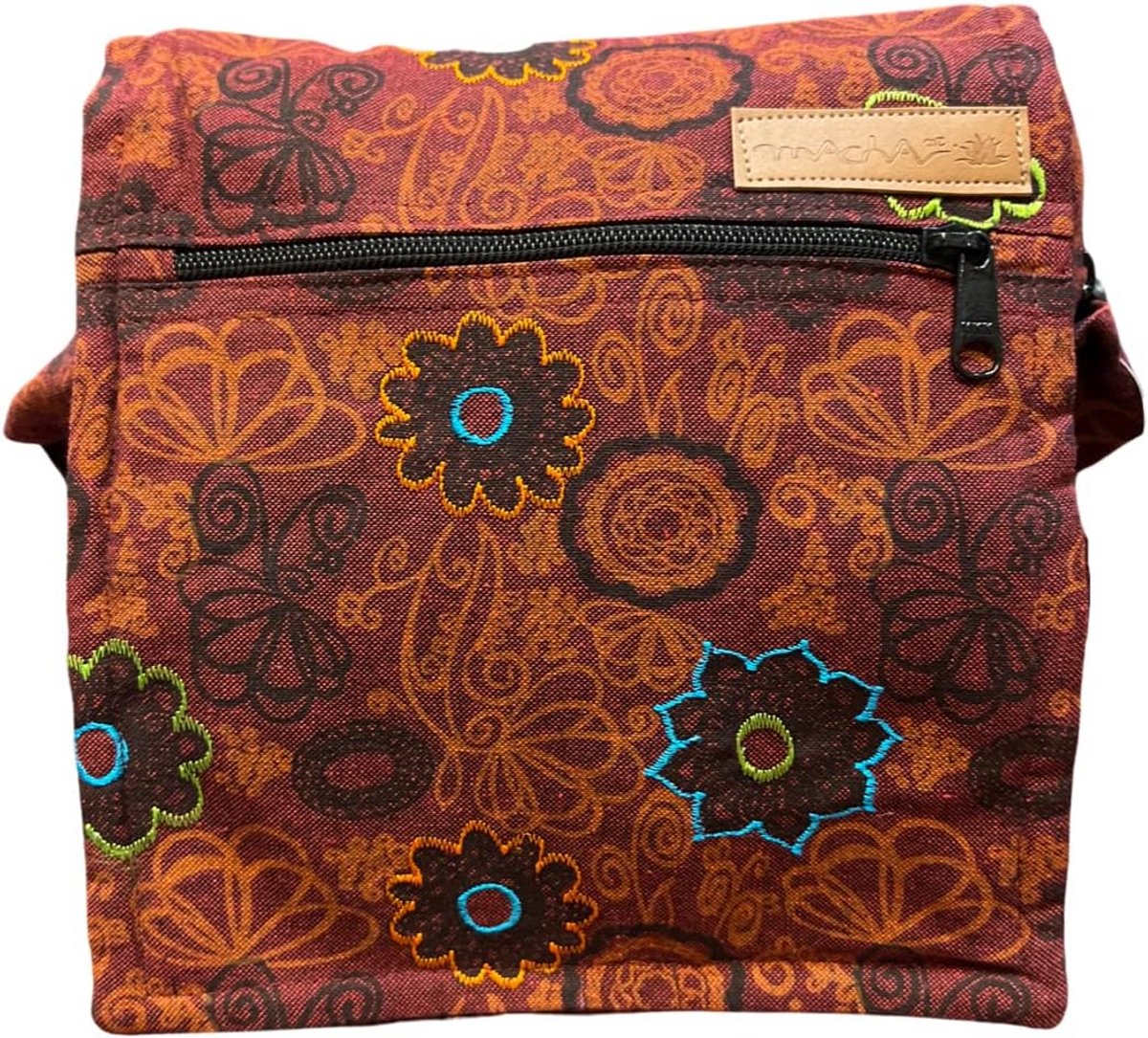 Boho Schoudertas Dames Katoen Etnische Stijl Hippie Schoudertas met Klep