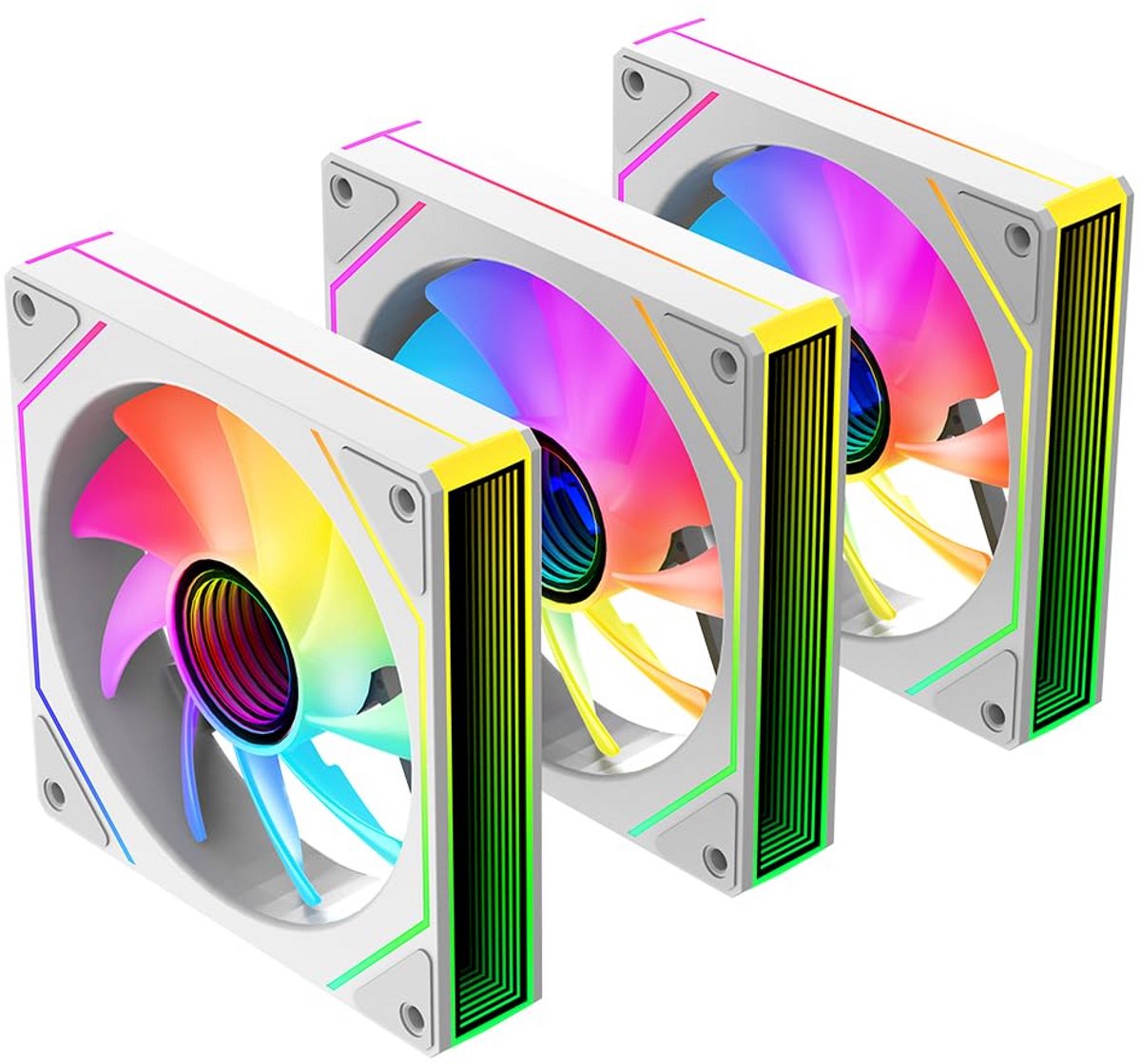 120mm ARGB Kastventilator met Oneindige Spiegel en PWM Snelheidsregeling
