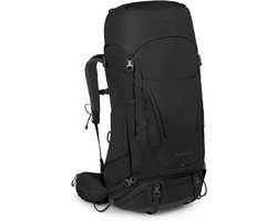 Trekkingrugzak 58 Liter Zwart voor Heren en Dames - Comfortabele Rugzak voor Lange Dagen