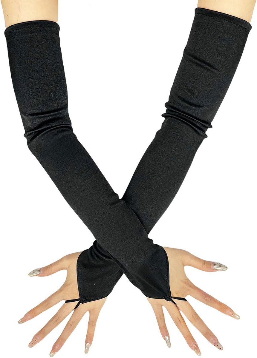 Lange Elegante Opera Handschoenen Dames - Kostuum Accessoire voor Feest & Gala