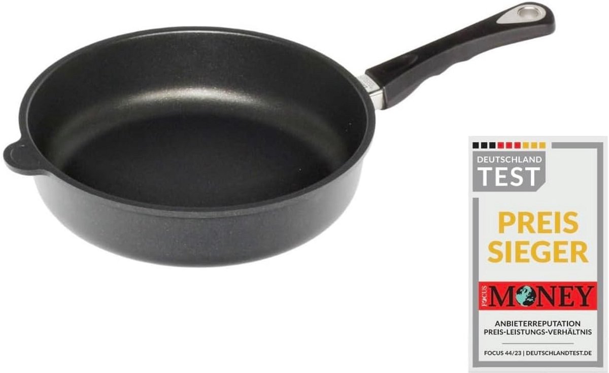 Gietijzeren Koekenpan 28 cm met Antiaanbaklaag Geschikt voor Inductie