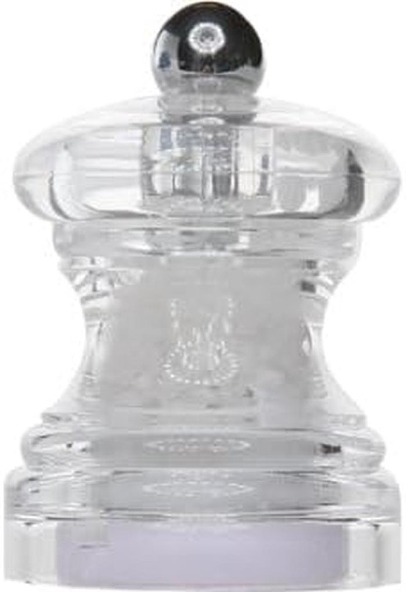 Zoutmolen Acryl Transparant 6.5 cm voor Fijne Kruiden