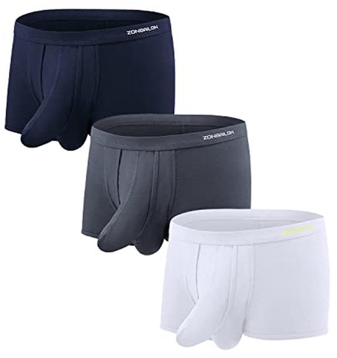 Heren Boxershorts met Dual Pouch voor Optimale Ondersteuning en Comfort