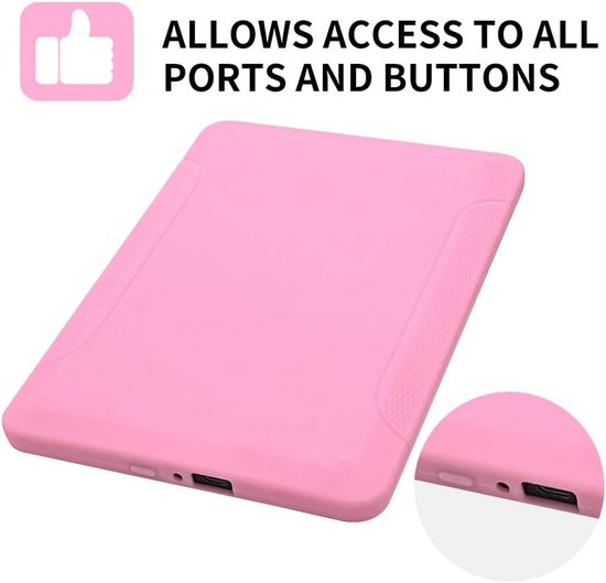 Dunne Roze Beschermhoes voor 6 inch E-reader (7e Generatie 2014) — afbeelding 3