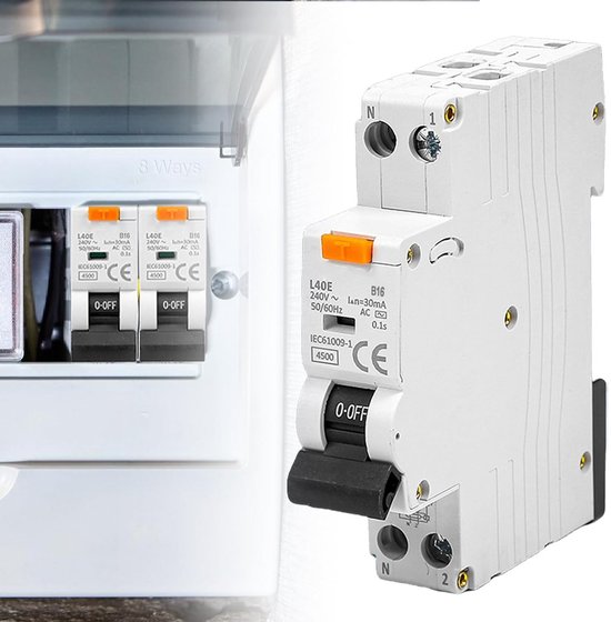 4P 16A 30mA CURVE B 6KA AC/DC 380V Disjoncteur à courant résiduel pur