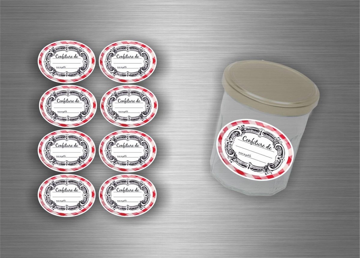 Zelfklevende Etiketten voor Potten en Potjes - 96 Stuks
