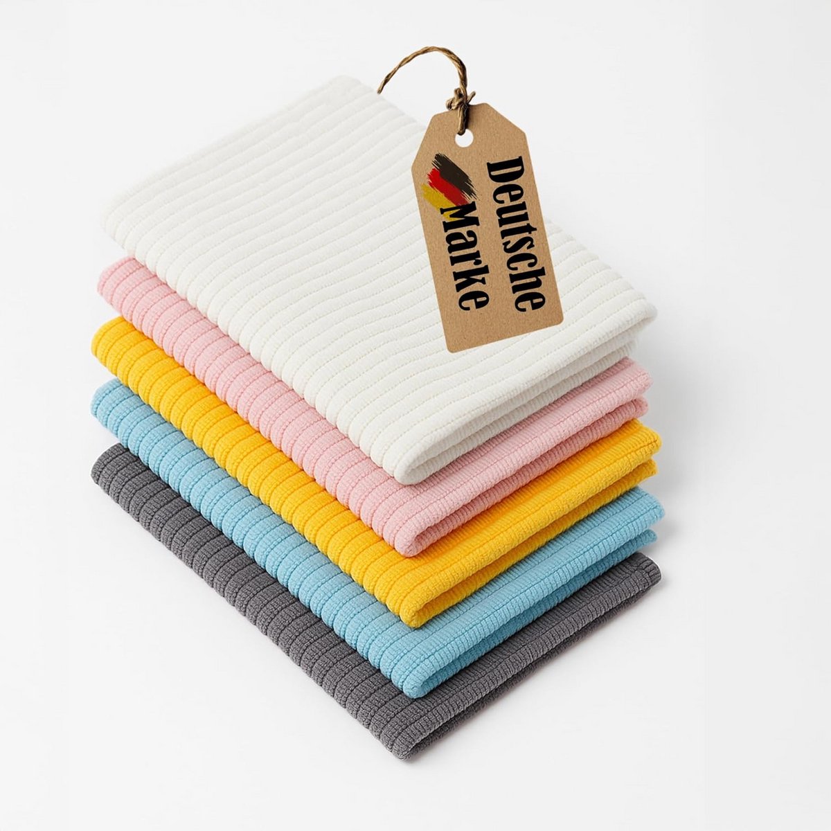 5 Stuks Microvezeldoeken 30x30 cm Absorberend en Pluisvrij voor Keuken en Auto