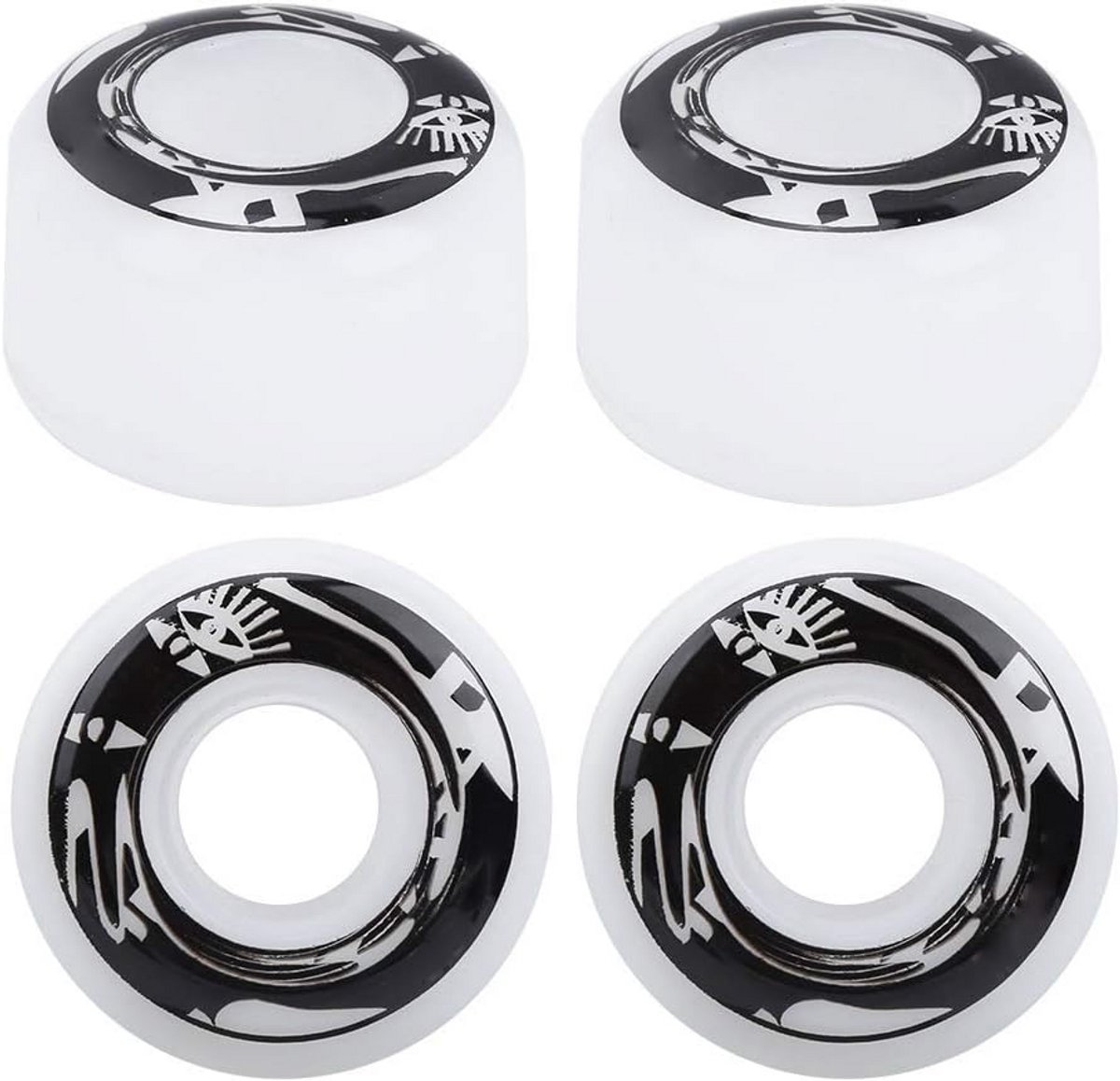 Set van 4 Skateboardwielen Hoge Elasticiteit PU Skateboard Accessoires