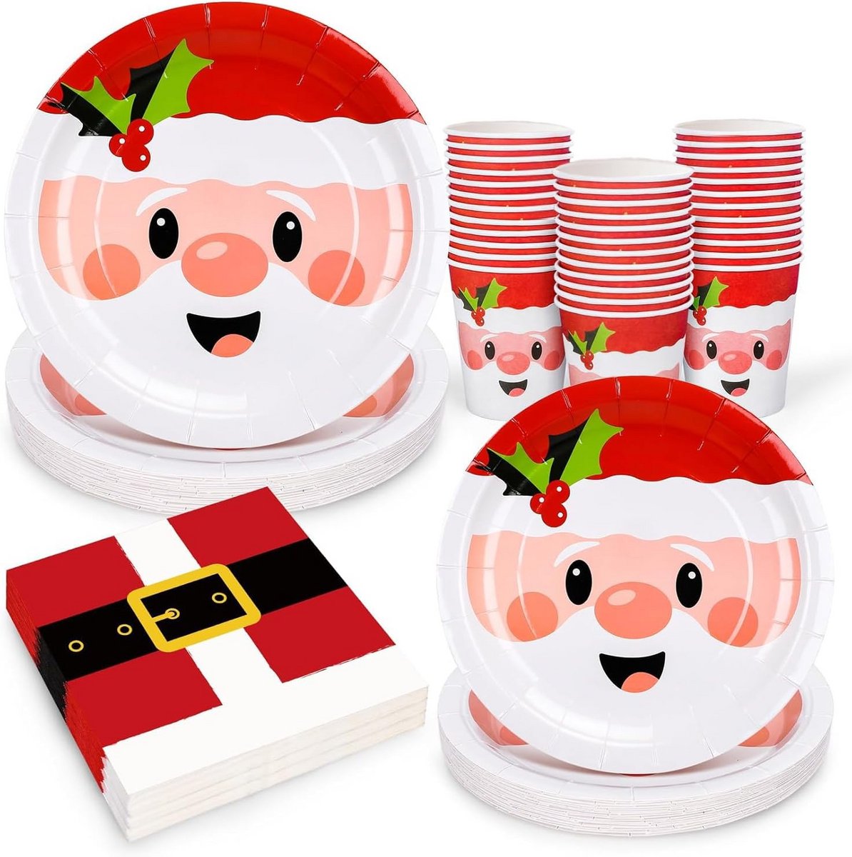 125-delige Kerstfeest Servies Set voor Feestelijke Dagen