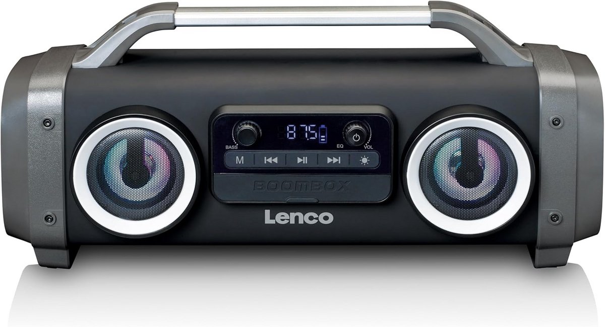 Waterdichte Boombox met Bluetooth, FM Radio en Lichteffecten
