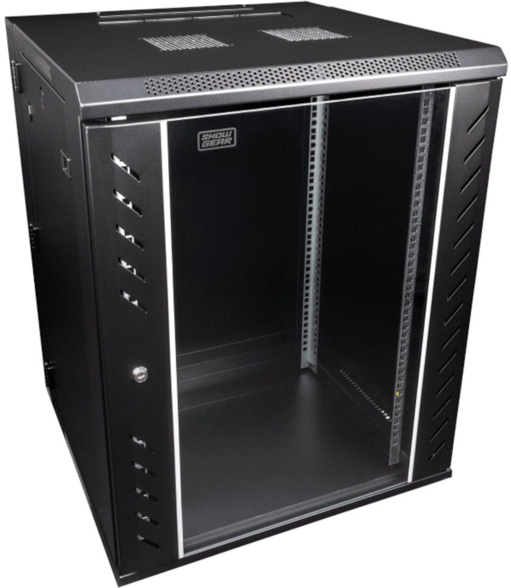 Showgear RCA-WMH-15 15 U Netwerkkast met glazen deur