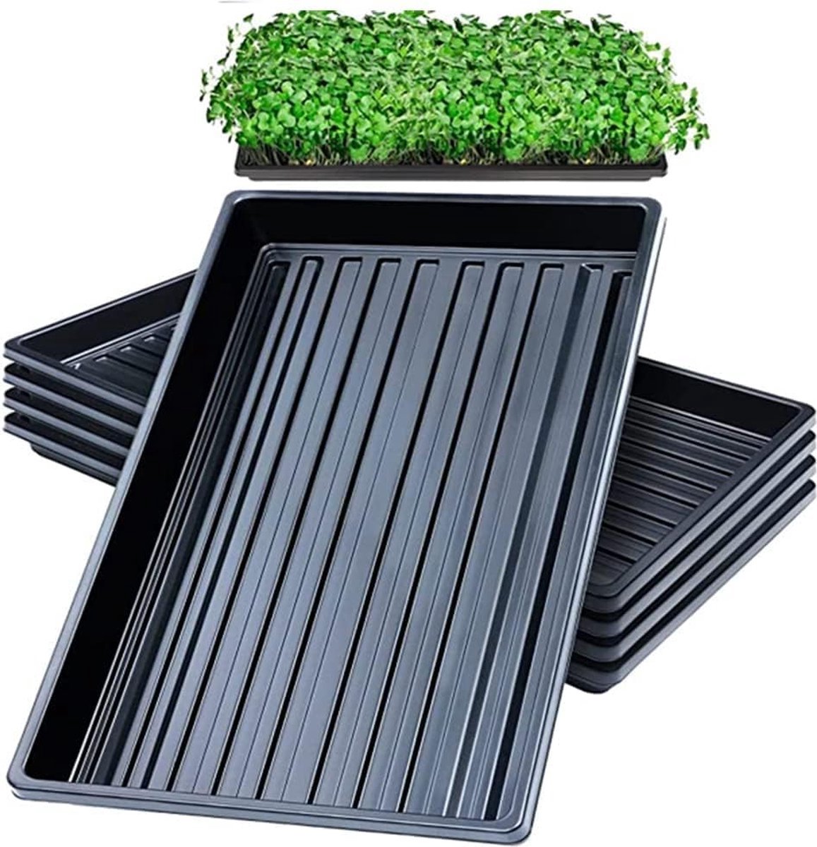 Stunq® Perfecte Set van 10 Kweekbakken Zonder Gaten voor Binnen- en Buitentuinieren