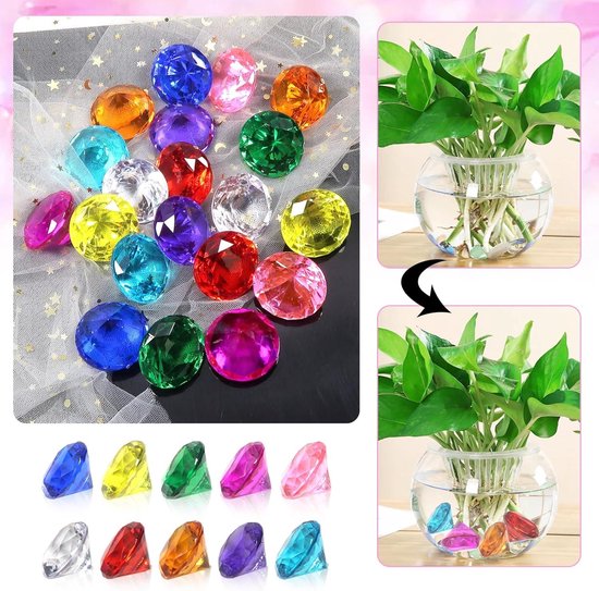 Set Van 1200 Acryl Strass-steentjes – Meerkleurig, 7 Vormen, Voor Knutselen, Feestdecoratie En Schattenjacht
