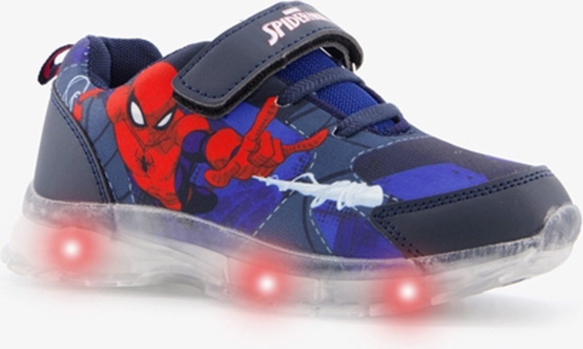 Spider-Man jongens sneakers met lichtjes - Blauw - Maat 32 | bol.com