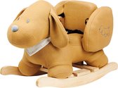 Nattou Hond Charlie - Schommelpaard - Hobbelpaard - Karamel - 60 x 45 cm
