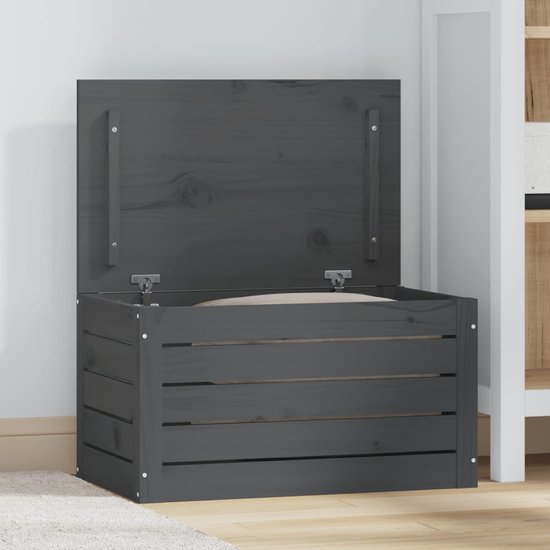 vidaXL Opbergbox 109x36,5x33 cm massief grenenhout