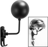 Helmhouder wandsteun ophangsysteem - helm kapstok standaard incl. 2 haakjes - scooter brommer snorscooter motor accessoires – volwassenen