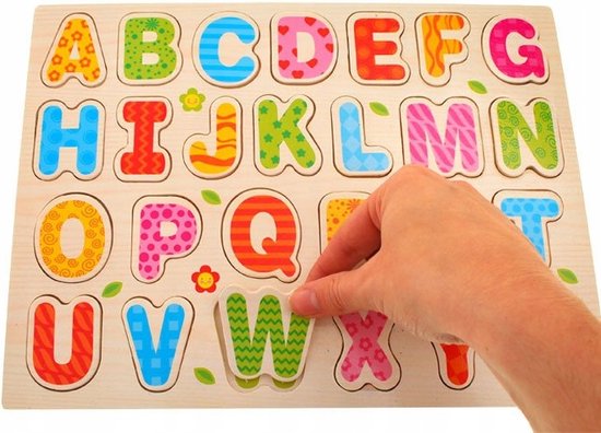 Afbeelding van het spel Mivida - Legpuzzel Alfabet - Educatief Speelgoed - 3+ jaar - Montessori Speelgoed - Houten Puzzel - Alfabet - Letters Leren - Inlegpuzzel - Leerzaam Speelgoed