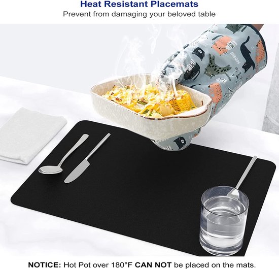 Set van placemats Tafel Decoratie Dineren Eetkamer Accessoires bol