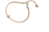 Go Dutch Label Armband (Sieraad) gladde slang ster Goud