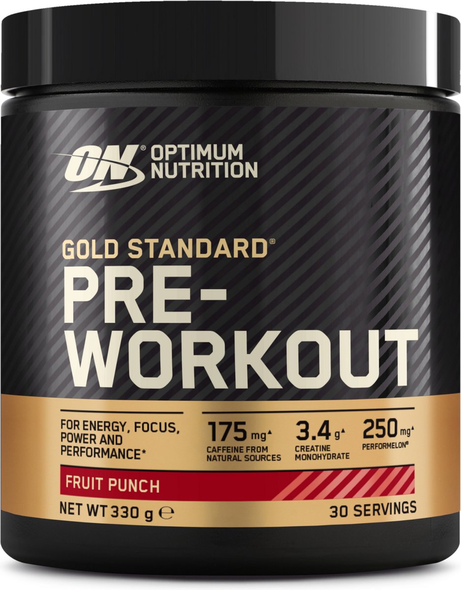 Goedkoopste Optimum Nutrition Gold Standard Pre Workout - Blue Raspberry - Pre-Workout - 330 gram (30 doseringen