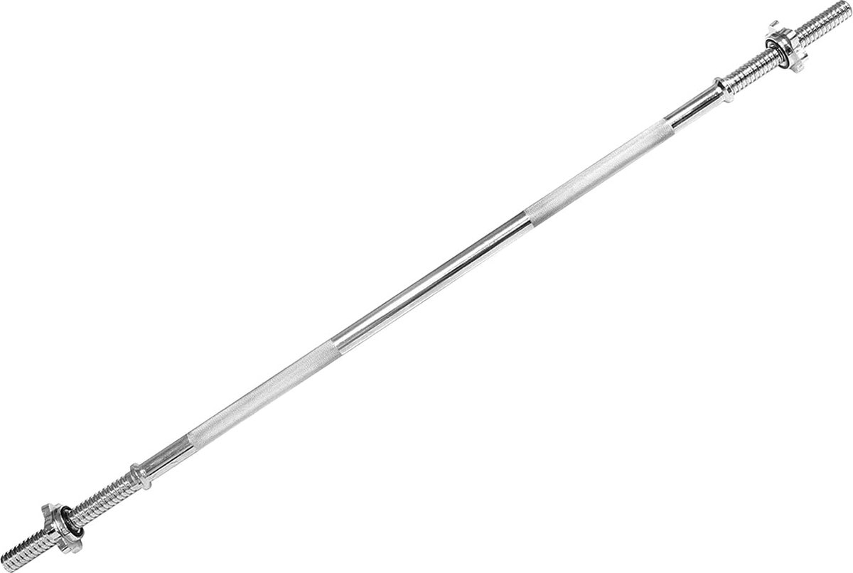 Halterstang - Barbell - Halterstang 30 mm - Spinlock kragen - 120 cm - Verchroomd staal