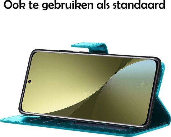 Xiaomi 12X Case Book Case Cover Wallet Cover With Screen Protector - Xiaomi 12X Case Bookcase Cover - Turquoise