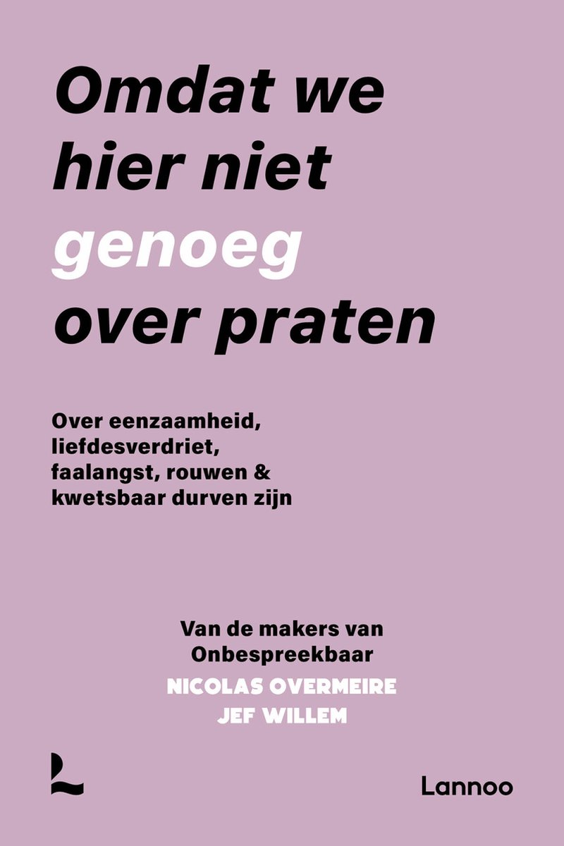 Omslag van Omdat we hier niet genoeg over praten