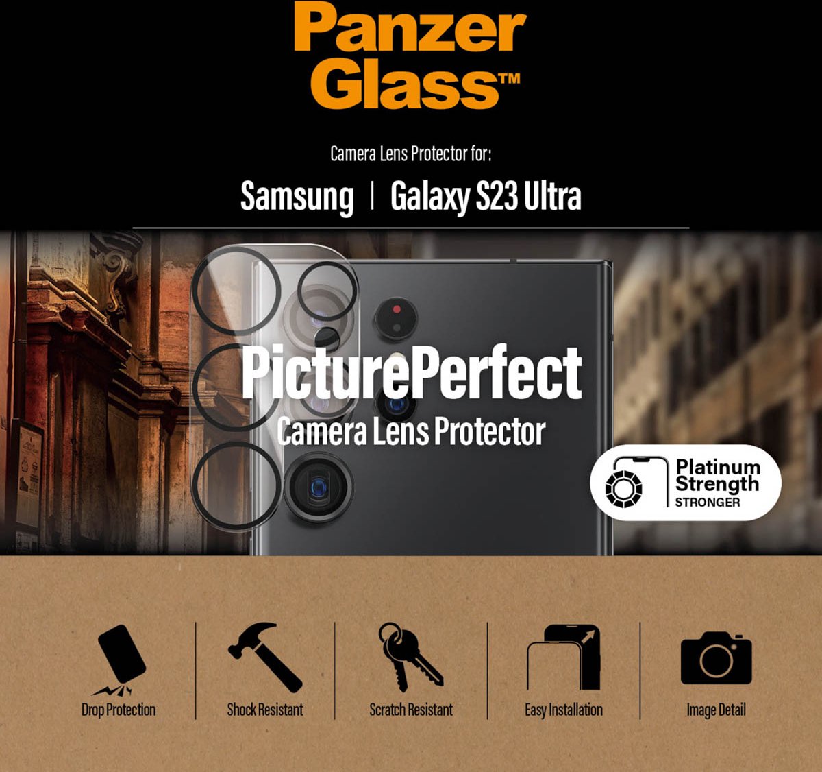 Hat Prince Panzerglas für Kamera Aluminium Samsung Galaxy S24 Plus