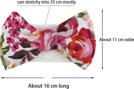 Baby Haarbandje met Strik - Haarspeldje – Meisjes – Baby Strikje – Haarband – Baby Kleding – Baby Mutsje – Hoofdband Baby – 1 Per Verpakking – Verschillende Designs