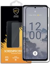 Nokia X30 Screenprotector - MobyDefend Screensaver Met Zwarte Randen - Gehard Glas - Glasplaatje Geschikt Voor Nokia X30
