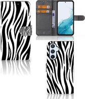 Etuis Portefeuille Compatible avec Cuir Flip Cover Fermeture magnétique pour Samsung Galaxy A54 5G Coque Zèbre