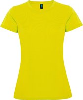 T-shirt sport femme jaune manches courtes marque MonteCarlo Roly taille XXL