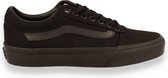 Vans Ward Canvas Heren Sneakers - Black/Black - Maat 41