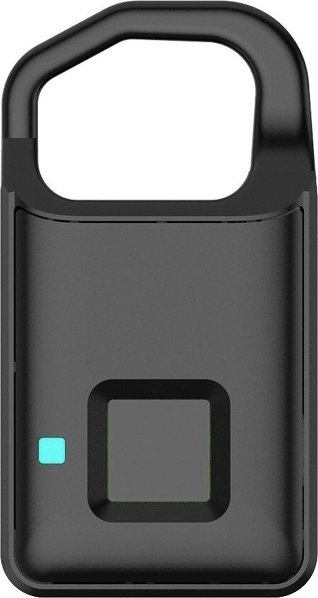 DrPhone Luxlock2 – Vingerafdruk Scan – Elektrische Hangslot – Slimme Slot – Oplaadbare Elektrische Slot – 6 Maanden Stand By – Zwart
