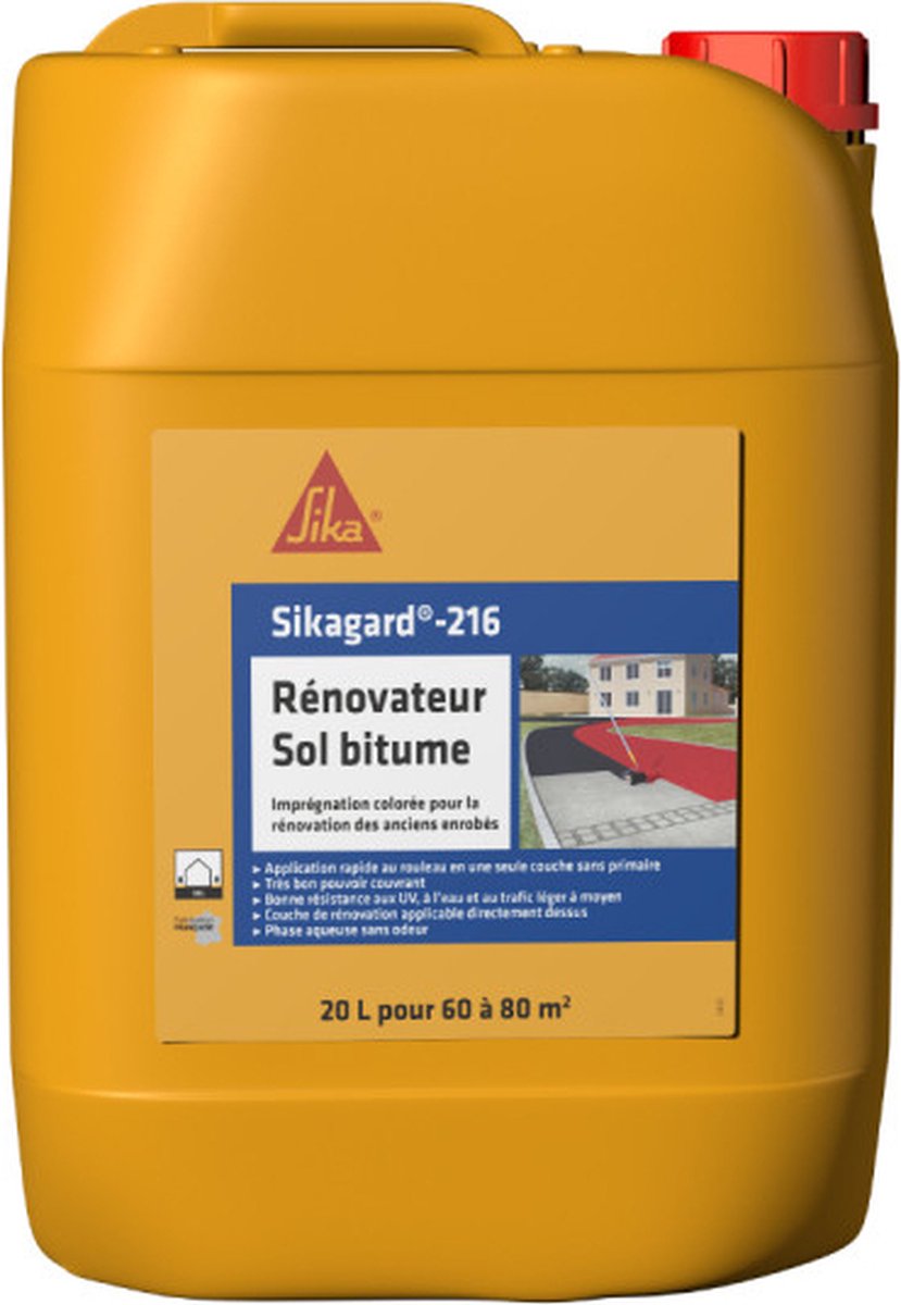 SIKA Sikagard-216 bitumen vloervernieuwer - zwart - 20L
