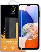 Samsung Galaxy A14 Screenprotector - MobyDefend Case-Friendly Gehard Glas Screensaver - Screen Protector - Glasplaatje Geschikt Voor: Samsung Galaxy A14
