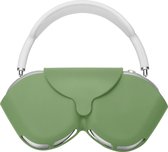 kwmobile cover voor over-ear koptelefoon - geschikt voor Apple Airpods Max - Van flexibel silicone - In pastelgroen