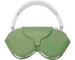 kwmobile cover voor over-ear koptelefoon - geschikt voor Apple AirPods Max / AirPods Max 2 - Van flexibel silicone - In pastelgroen