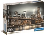 Clementoni - Puzzel 1000 Stukjes High Quality Collection - New York Skyline, Puzzel Voor Volwassenen en Kinderen, 14-99 jaar, 39704 COMPACT BOX