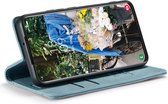 Samsung Galaxy S23 Bookcase hoesje - CaseMe - Effen Aqua - Kunstleer