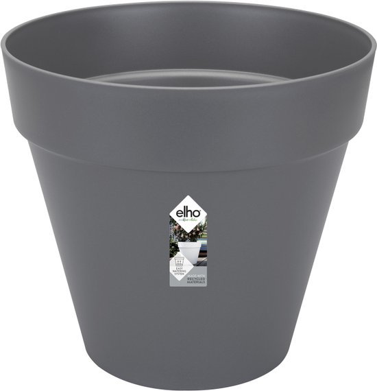 Elho Vibia Campana Rond 30 - Bloempot voor Buiten - 29.8 x H 25.8 cm - Honinggeel