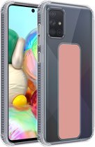 Cadorabo Hoesje geschikt voor Samsung Galaxy A51 4G / M40s in ROZE - Beschermhoes gemaakt van flexibel TPU silicone Cover Case met houder en standfunctie