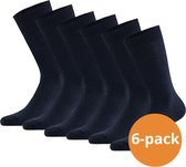 Apollo Bamboo Sokken Navy - 6 paar Donkerblauwe Bamboe sokken - Unisex - Maat 39-42