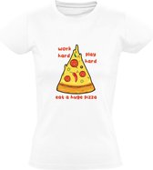 Pizza Dames T-shirt | pizzeria | restaurant | horeca | eten | Italiaans | Italië | pasta