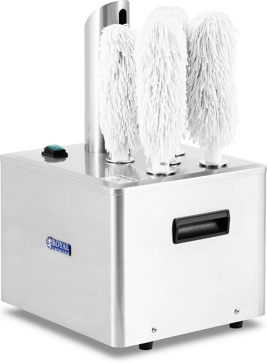 Royal Catering - Glaspolijstmachine - 5 Polijstkoppen - 1320 W - 330 glazen/h