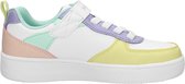 Skechers Sport Court 92 Meisjes Sneakers - Wit/Multicolour - Maat 35